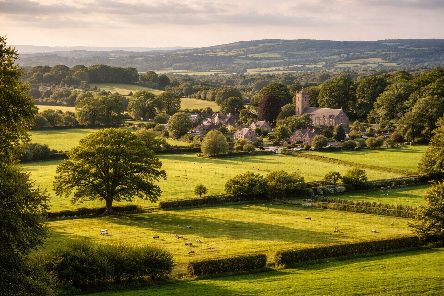 Cheshire countryside landscape